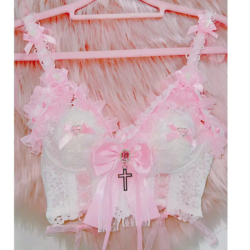 国内発送★VS PINK♥可愛い♪レースホルターブラレット くるピタ 在庫限りアウトレット 型落ちセール ランドセル 2020