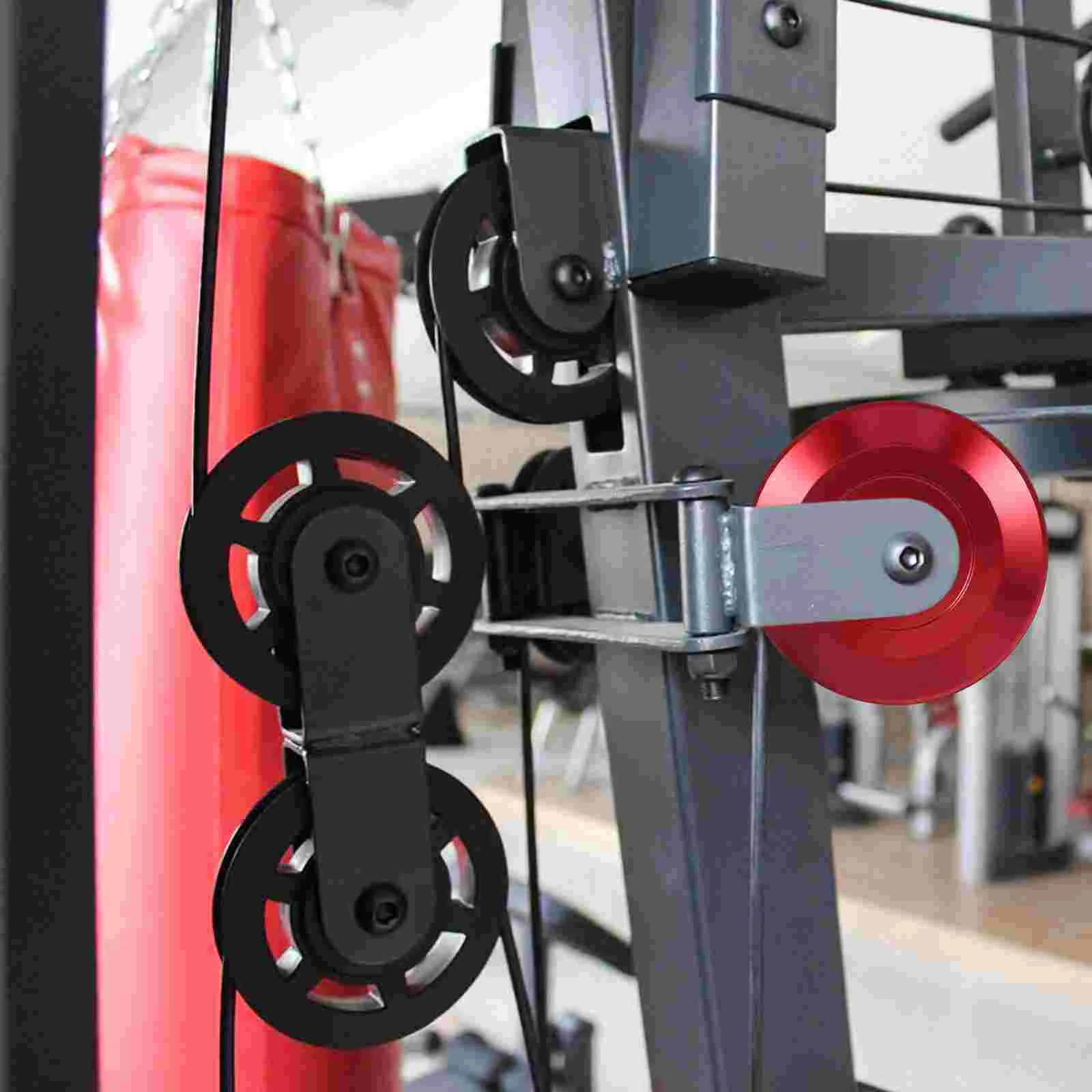 Aluminum Alloy Fitness Equipment Pulley Beaded Jump Rope Gym Accessory Wheel System 3