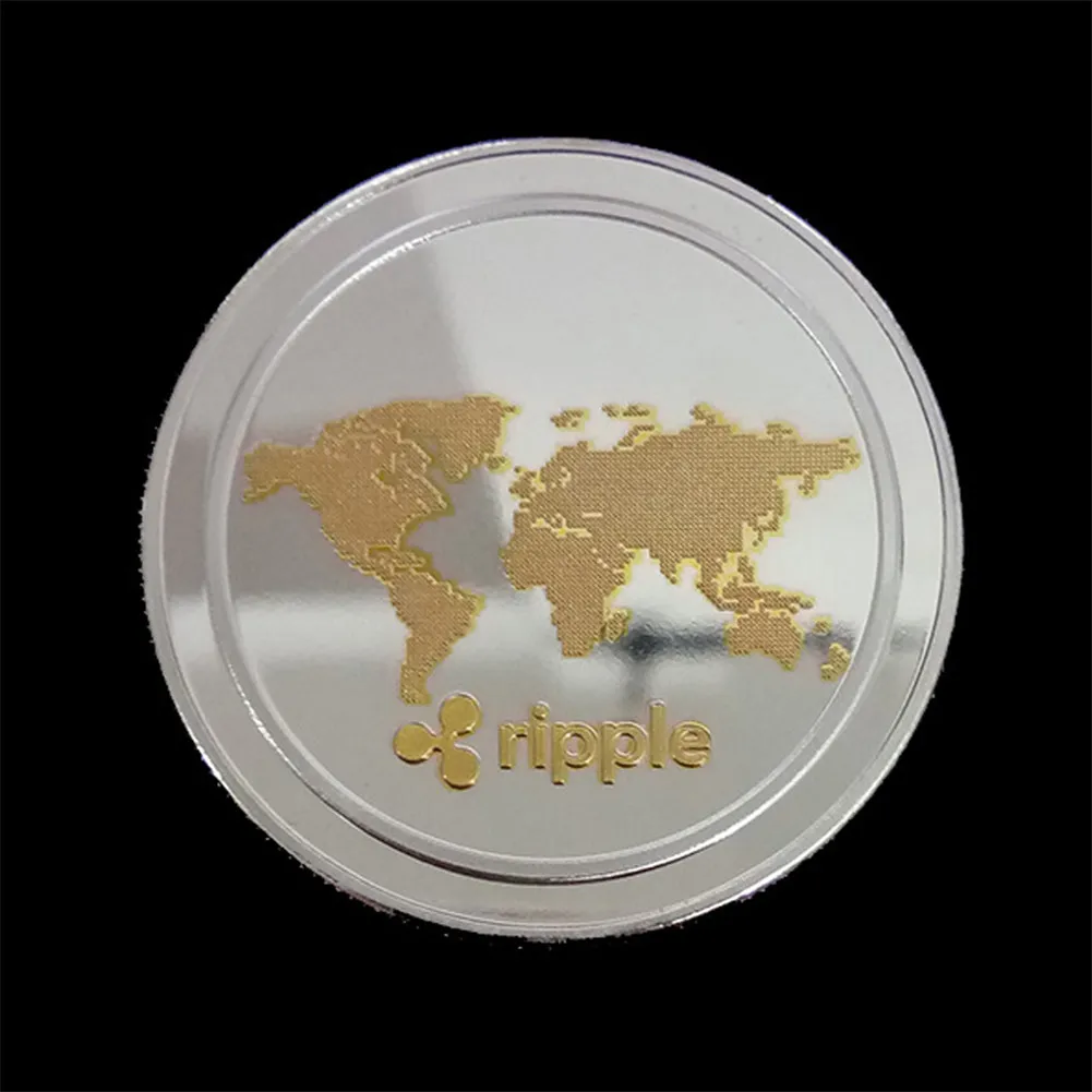 도금 리플 코인 XRP 암호화 기념 리플 XRP 수집가 코인 공예 기념품 선물 골드 실버 도금 철 아트 컬렉션 - AliExpress