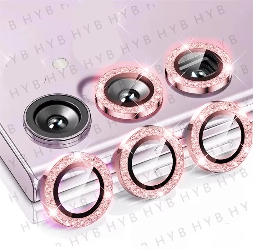 Premium Metal Lens Ring Camera Protector with Tempered Glass