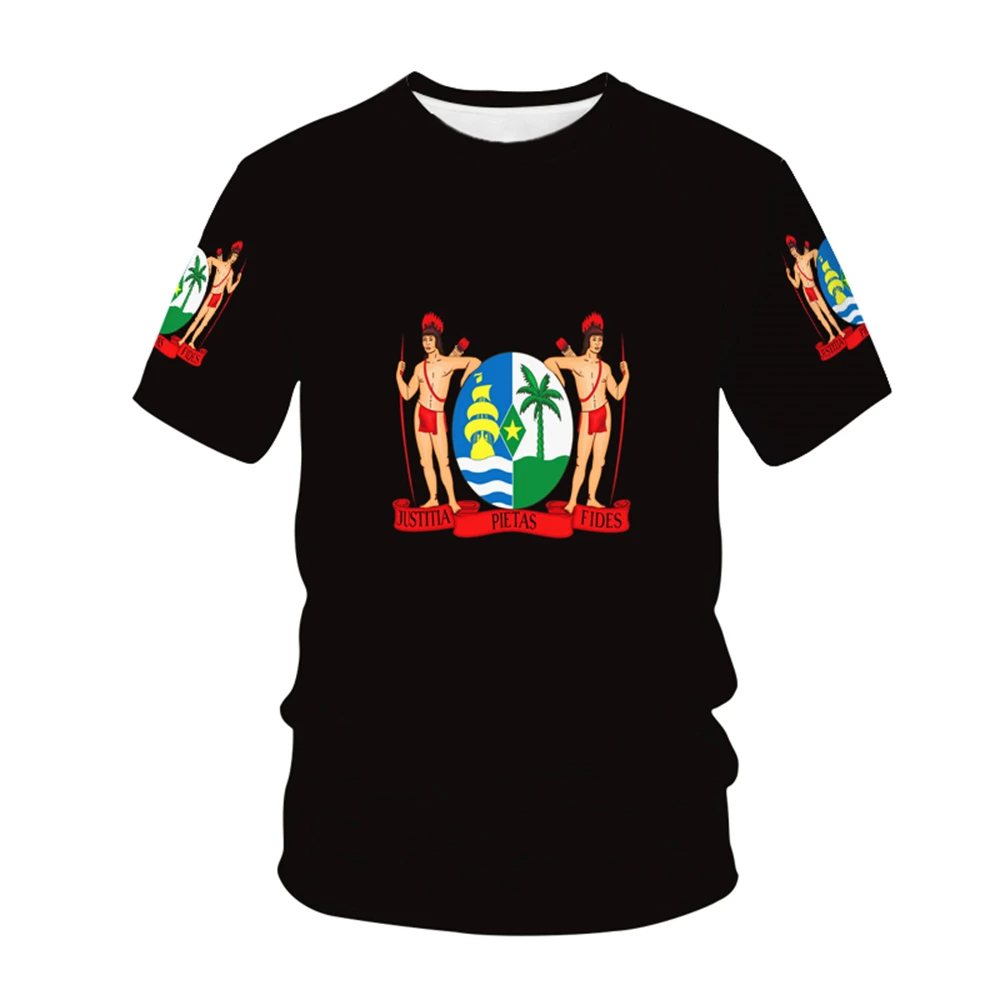 

Suriname National Flag Pattern Same T-shirt Men's Hot New Summer Women's Short-sleeved T-shirt Top Shirt Children's 3D