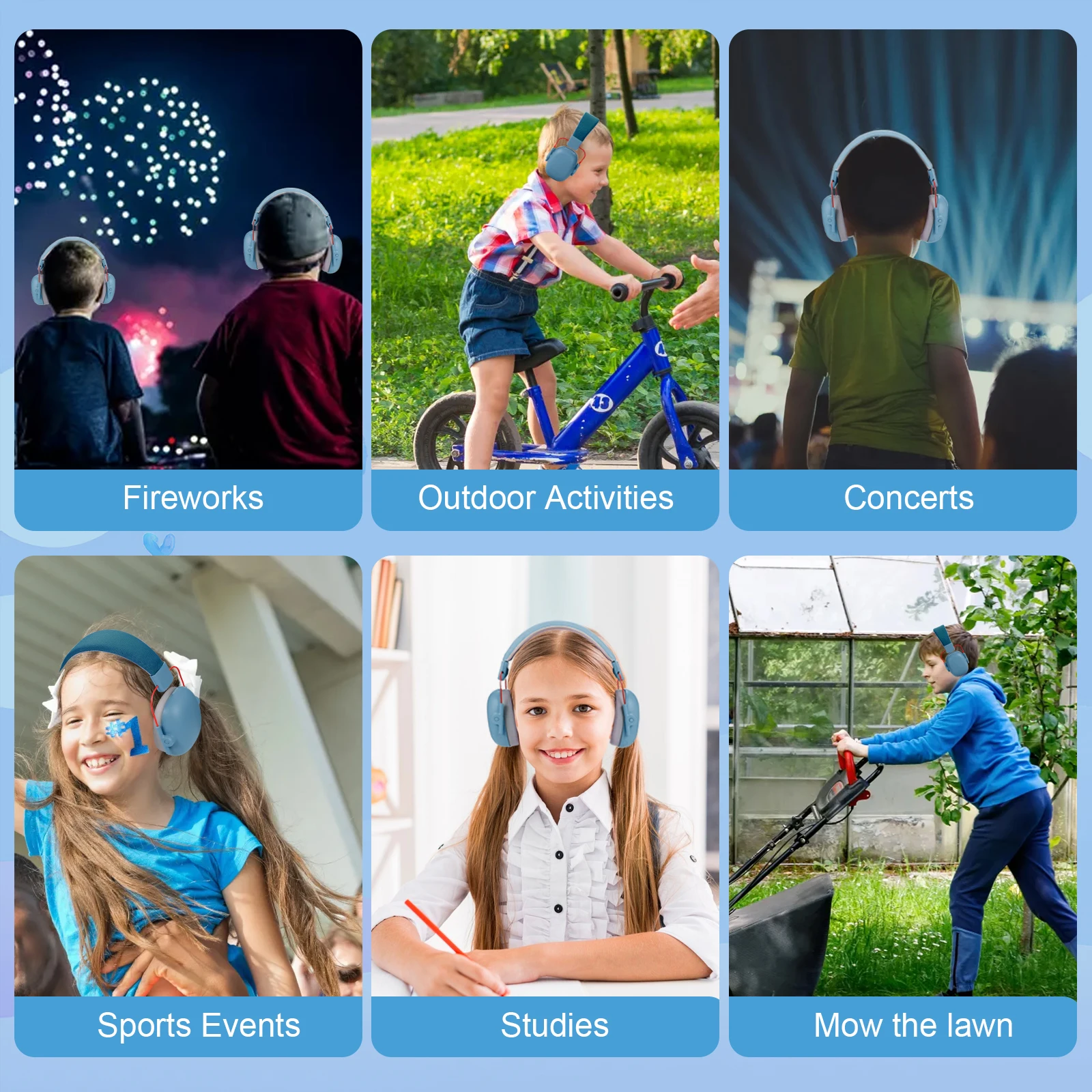 Children's Noise Reduction Headphones with Hearing Protection