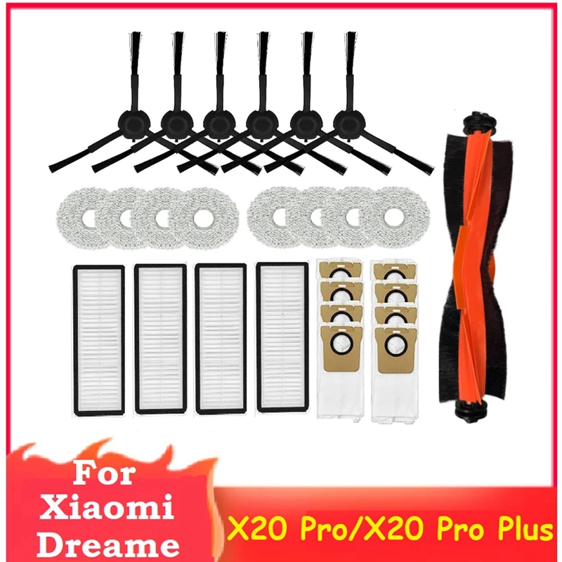 

Сменные детали для пылесоса Xiaomi Dreame X20 Pro/X20 Pro Plus Robot, 27 шт.