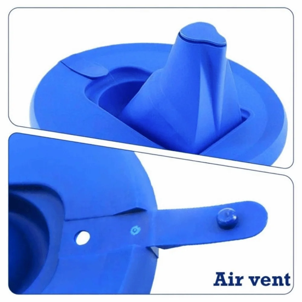 Folding Paint Bucket Paint Mix Cover Space Saving Reduce Messy Drips Paint Can Lid Retractable Spout Sealed Paint Storage