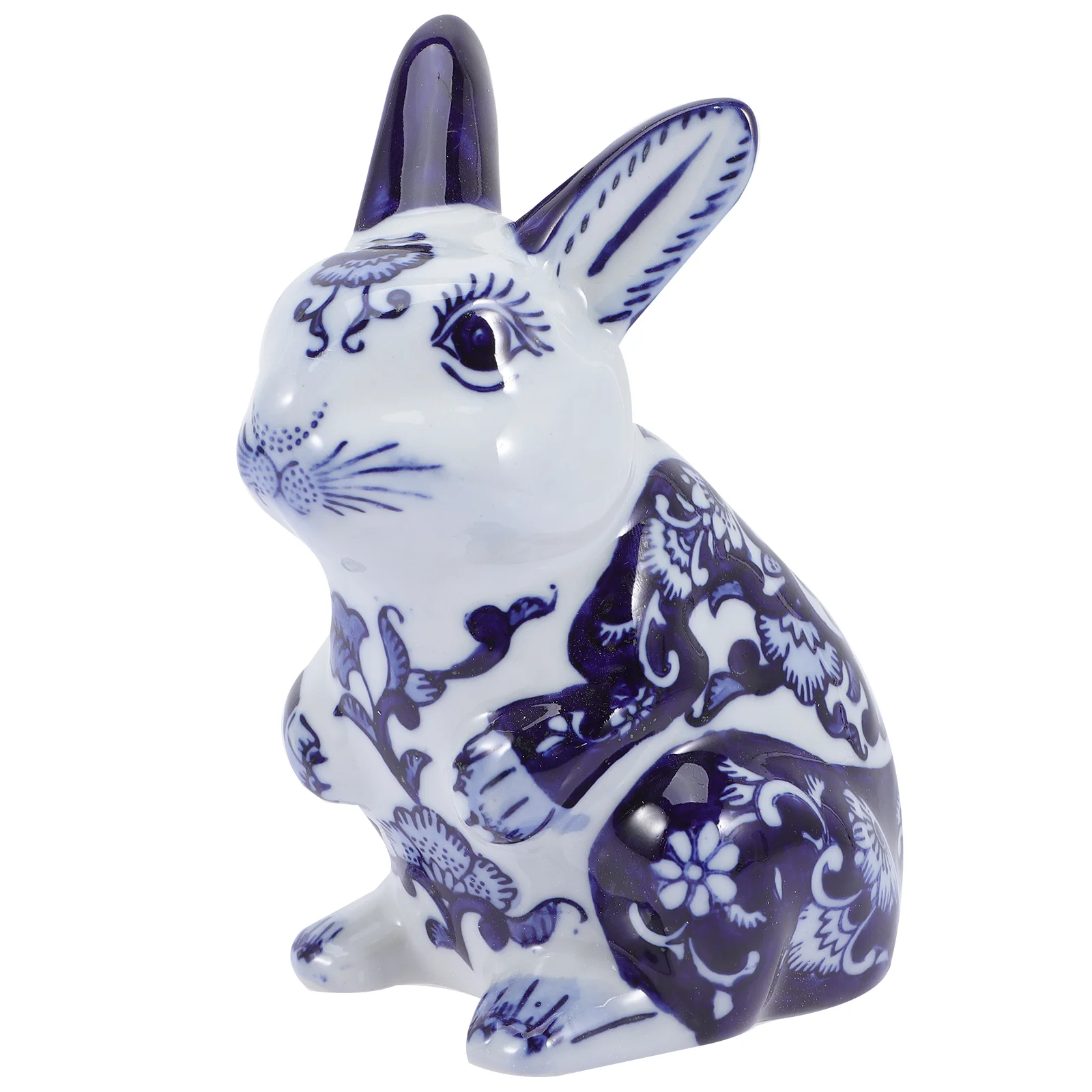 

Porcelain Rabbit Ornament Figurines Home Decor Statue Ceramics Bunny Ornaments