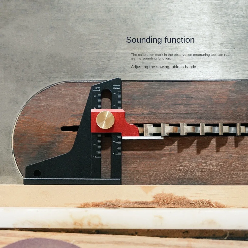 높이 게이지 깊이 알루미늄 합금, DIY 목공 테이블 톱, 높이 측정 도구