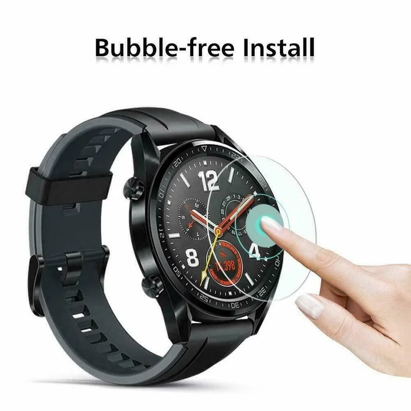 Tempered Glass Screen Protector Anti Scratch 9H Smartwatch Protective Glass for Huawei Watch GT 2 Pro/GT 2/GT Screen Protector