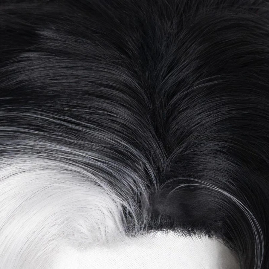 Cospay Wig Anime DMcos Personality Five - Beneath the Truth - Joseph Short Hair Black White Ombre Synthetic Hair Wigs