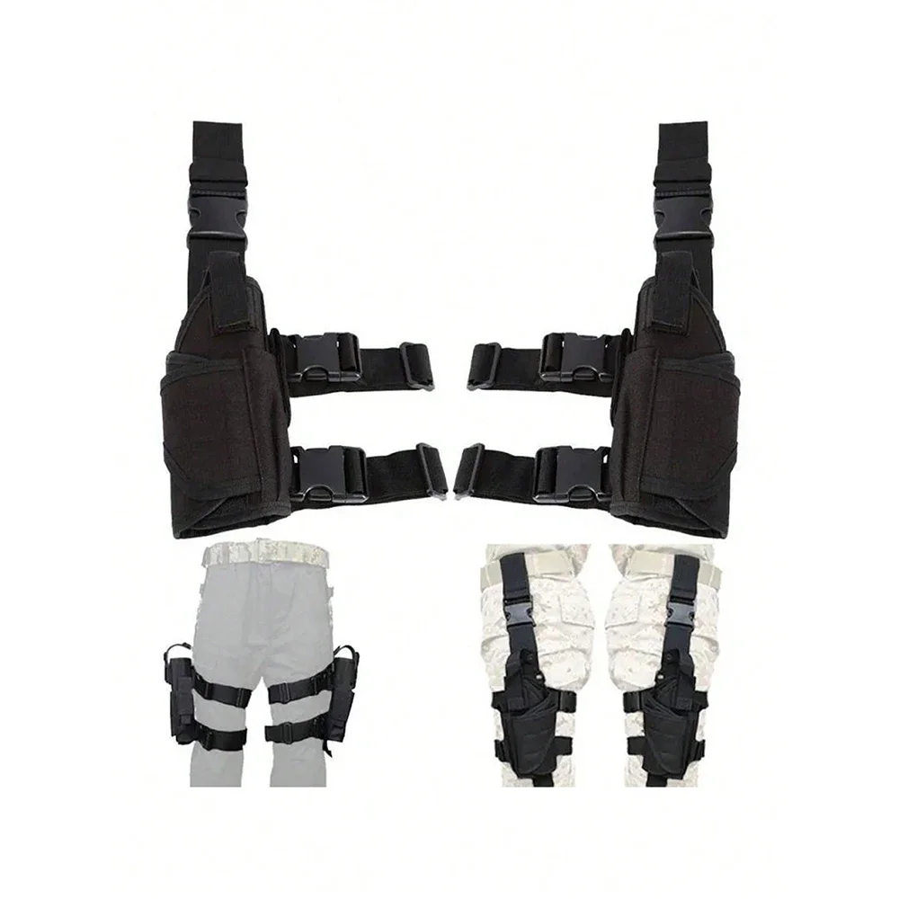Enhanced Tactical Thigh Platform MOLLE Gun Holster for Outdoor Activities
