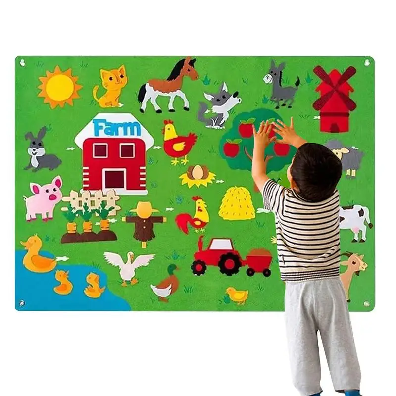 

Felt Board Stories Set Montessori Ocean Farm Insect Animal Family Interactive Preschool Early Learning Toddlers Toys For Child