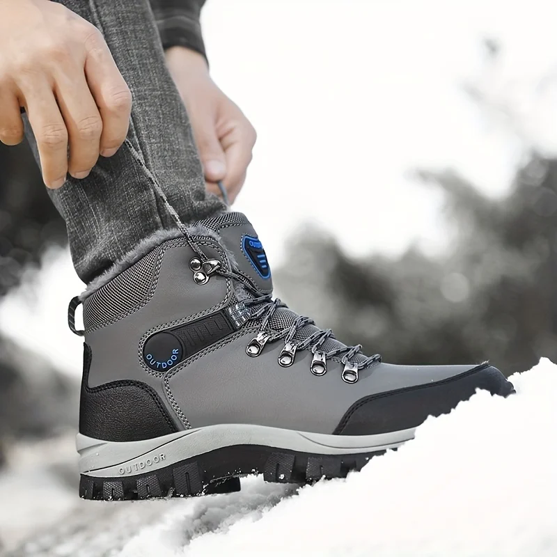 Winter Boots PU Sneakers, Snow Boots, Hiking Boots &-Non-Slip & High Top!