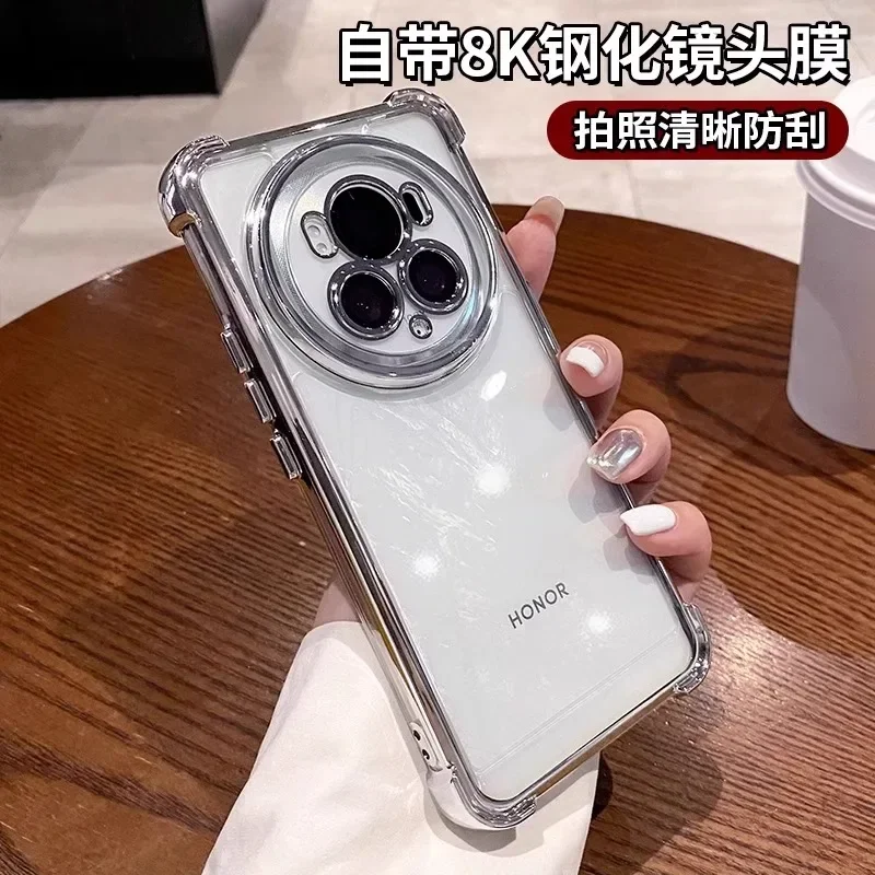 Four Corners Anti-Shock Silicone Case with Lens Protection and Plating Finish