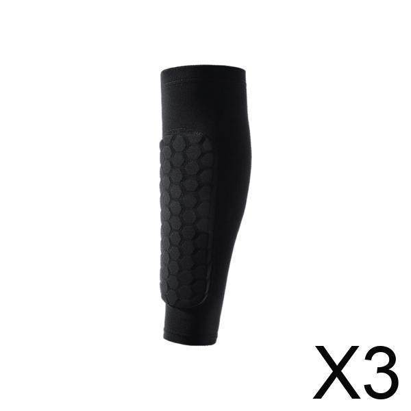 3x Soccer Shin Guards Socks Football Leg Sleeves Football Sleeves Knee Brace Shinguards for Basketball Outdoor Sports Kids Adult