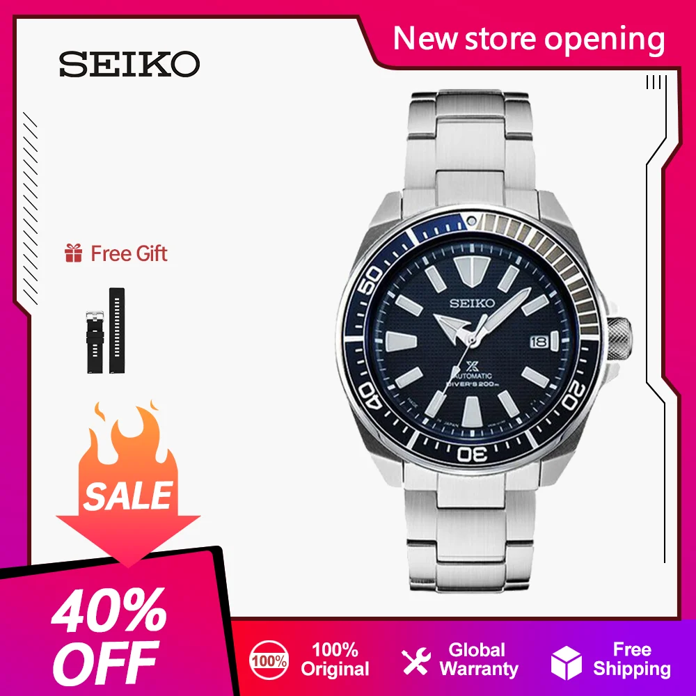 Seiko Dive Watch Prospex Original Japanese Automatic Mechanical Watches For Men 20Bar Waterproof Luminous Sports Watchs seiko prospex компактный подводное плавание солнечный дайвер sne569 sne569p1 sne569p 200m мужские часы