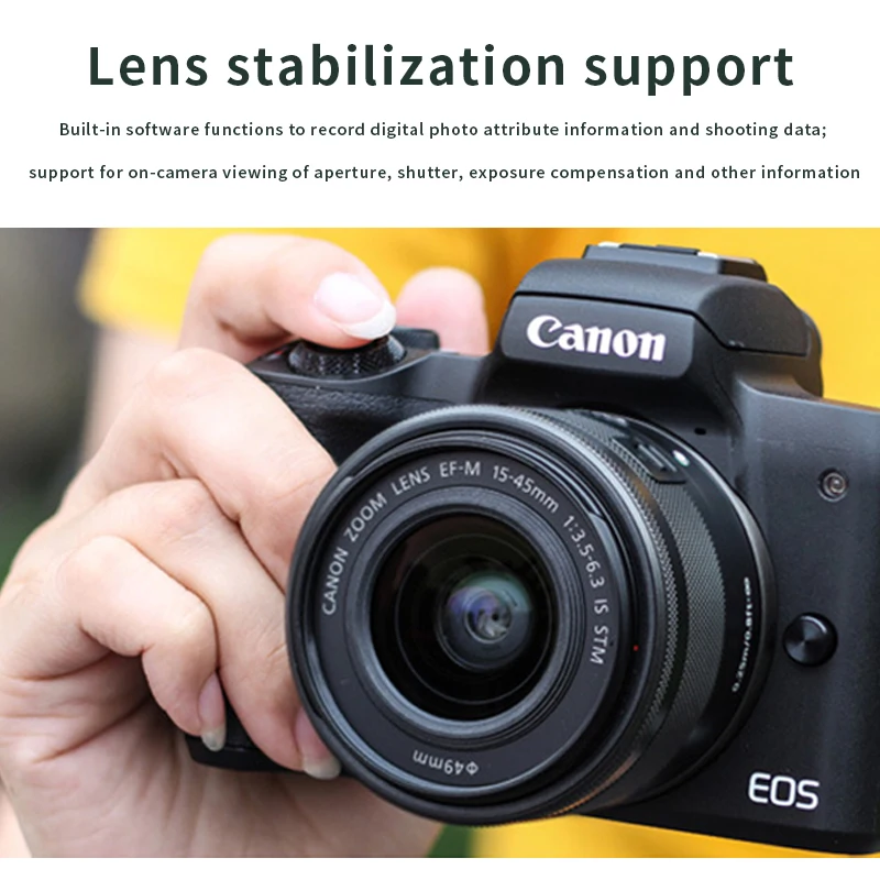 EF-EOS M Lens Adapter Electronic Auto-Focus EF to M Mount Adapter for Canon EF/EF-S Lens to EOS Series Mirrorless Cameras