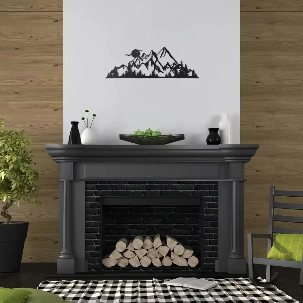 Metal Art Rustic Mountain Range 4
