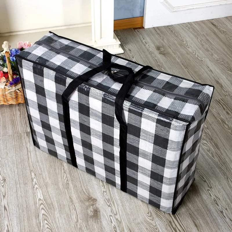 Multifunctional Woven Bag Thickened Luggage Bag Large Capacity Waterproof Quilt Portable Storage Moving Storage storage bags