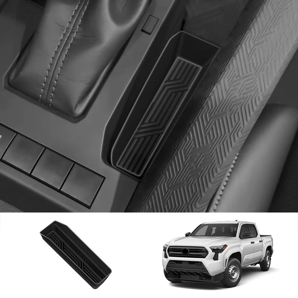 Ручной тормоз для Toyota Tacoma 2024, коробка для хранения, силиконовый центральный рычаг переключения передач, органайзер, аксессуары для хранения и поддержания порядка