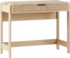 Office Writing and Computer Desk Spacious Desktop, Complementary in Living Spaces, 38 Inch, Reeded Lift-Top Coastal Oak 1