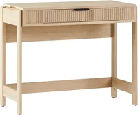 Office Writing and Computer Desk Spacious Desktop, Complementary in Living Spaces, 38 Inch, Reeded Lift-Top Coastal Oak 1