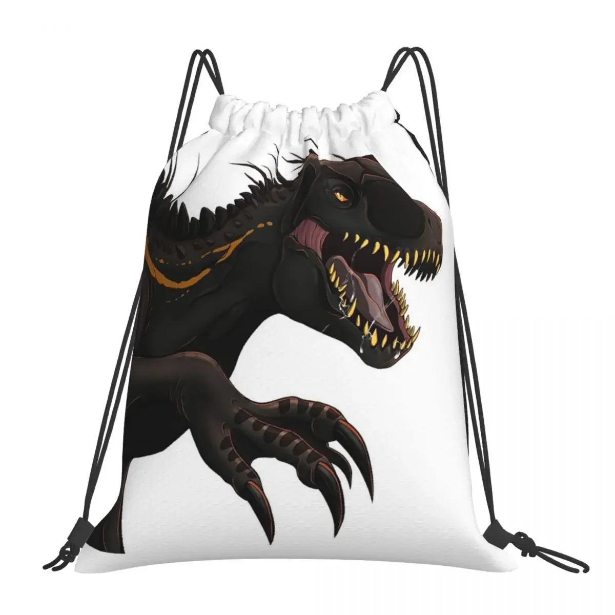 

Jurassic World Indoraptor Backpacks Portable Drawstring Bags Drawstring Bundle Pocket Storage Bag BookBag For Man Woman Students