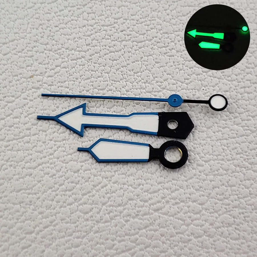 NH35 Hands Red Green Yellow Blue Orange Hands Green Luminous Three Hand Watch Accessory For NH35 nh36 4R Movement