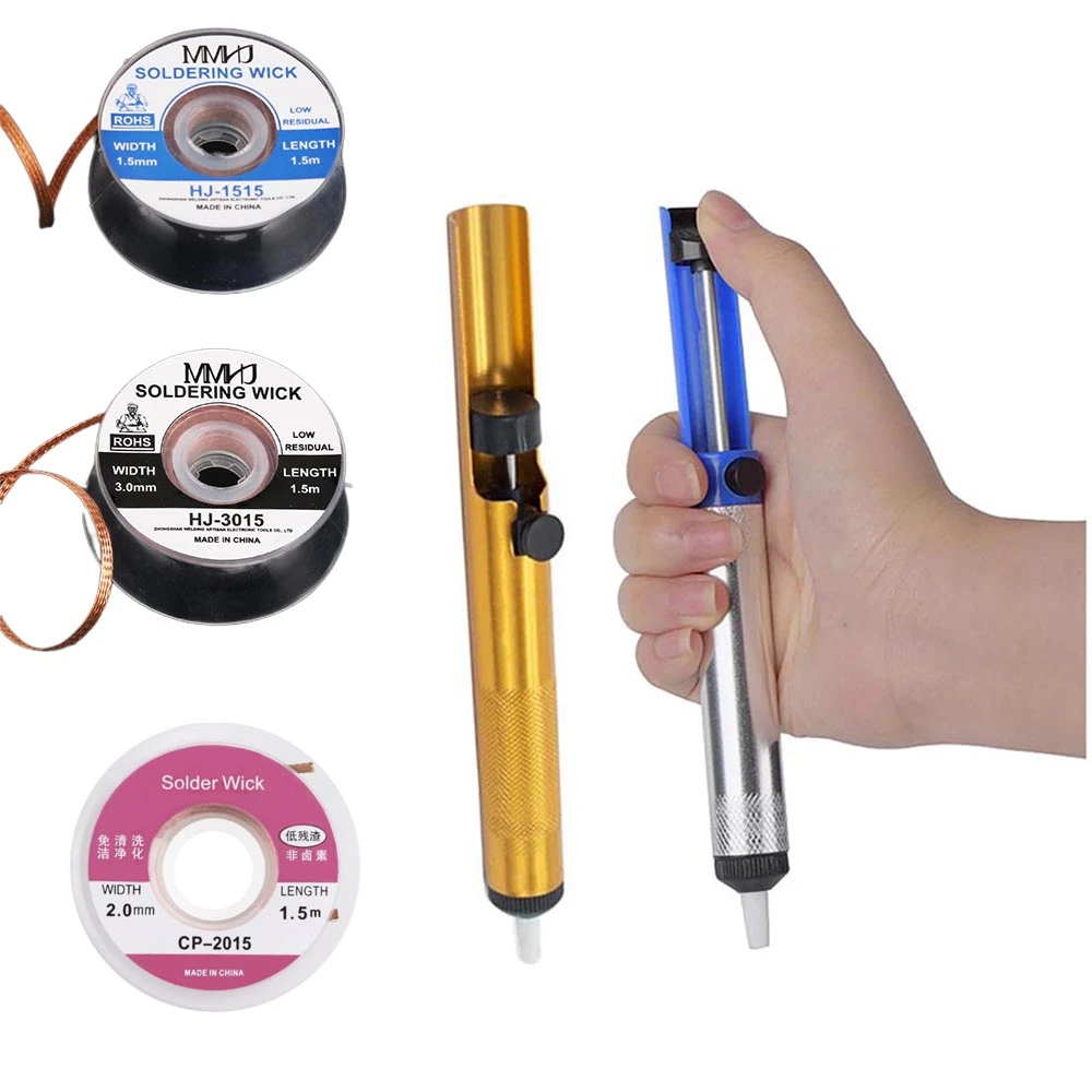 Aluminum Desoldering Pump Welding Sucker 1.5M Tin Suction Tape