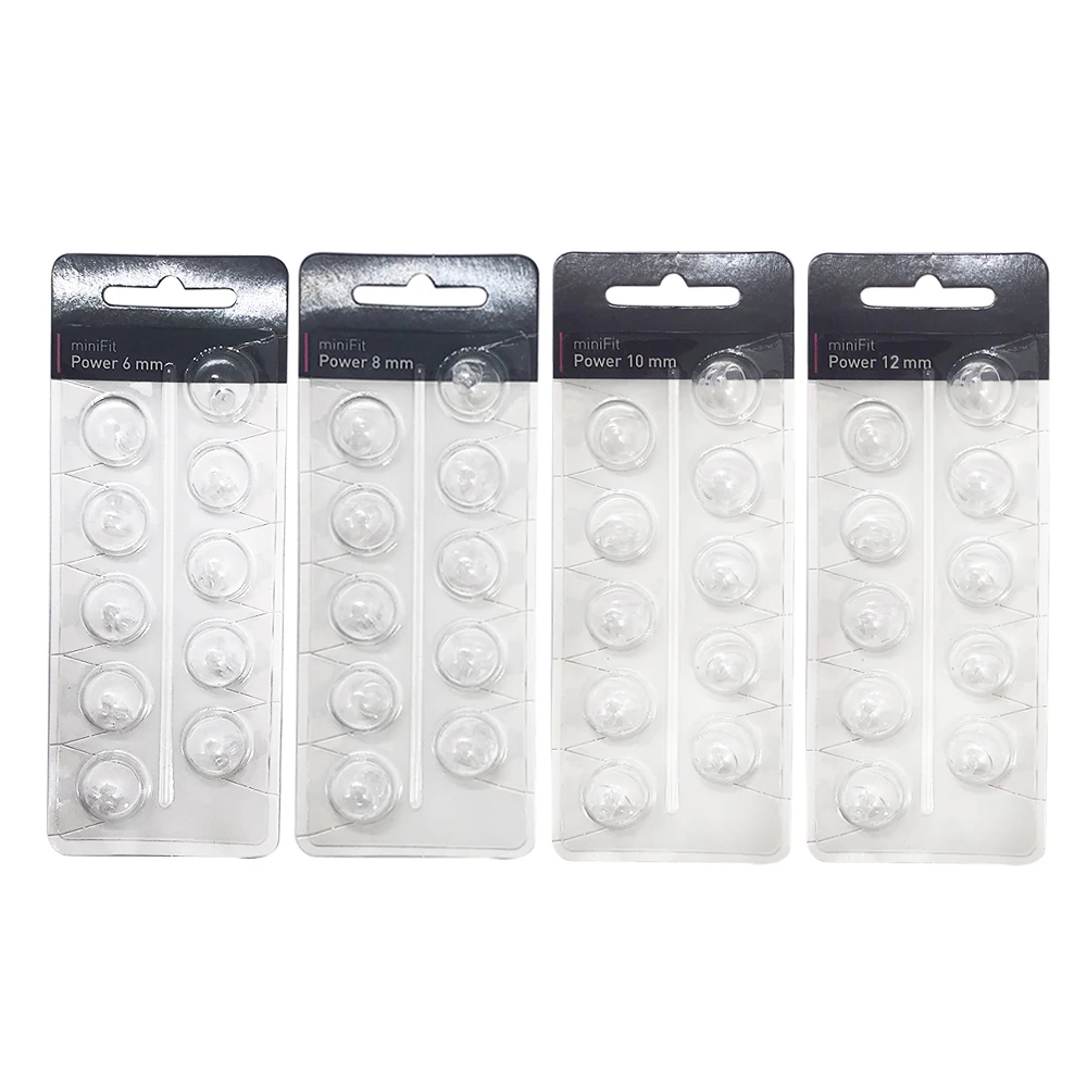 Oticon Hearing aid Pack of 10pcs miniFit Power 6mm 8mm 10mm 12mm Ear Tip Double Dome for Oticon Mini RITE Hearing Aids