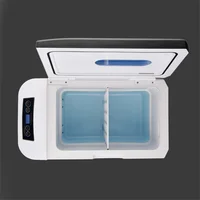 Mini réfrigérateur de voiture pour camping en plein air, appareils électriques, refroidisseur, chauffage, refroidissement et Wskins, 12 V, 24V, 28L 3