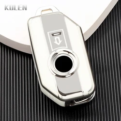 Premium TPU Flip Key Case Cover (S - White)