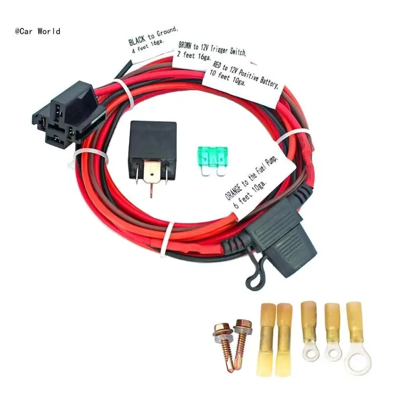 

6XDB 30247 Electric Relays Wiring Harness Universal Waterproof Long Wires