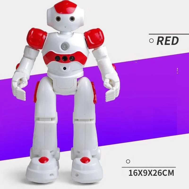 צעצוע רובוט RC אינטראקטיבי לילדים עם תכונות לדבר, שליטה קולית, תחושת תנועה וביטויים רגשיים