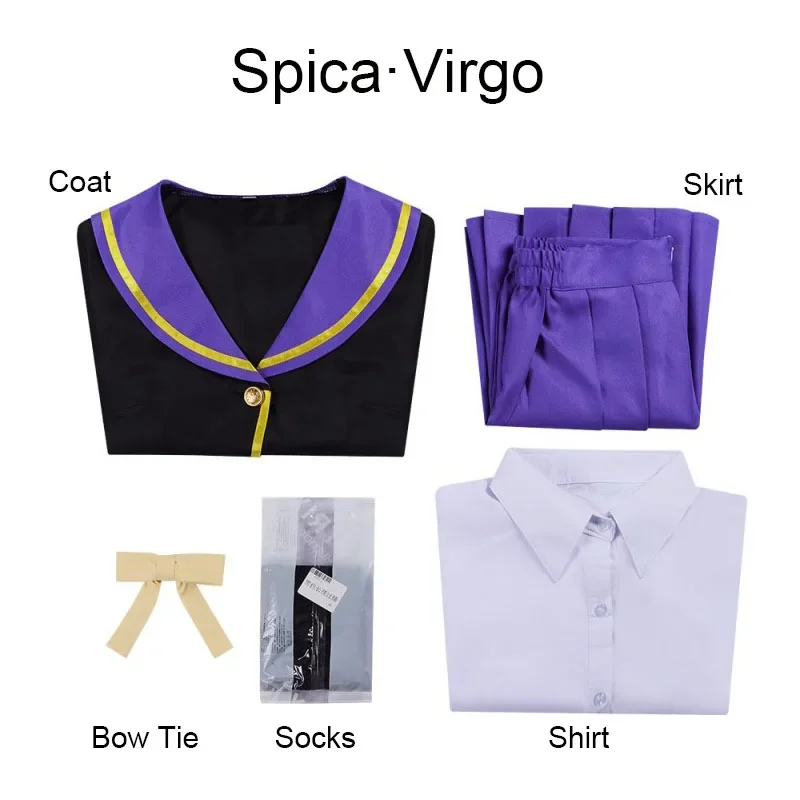 Spica Virgo-Inspired Witch School Uniform Cosplay Costume for Girls (Unofficial)