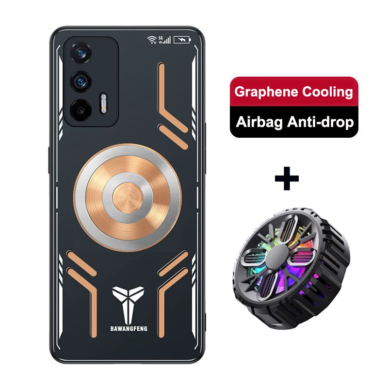 

Для Realme GT чехол для Realme GTNeo GT Master, медный, алюминиевый, 5G Realme Q3 Q5 Pro Q3Pro Carnival Shell