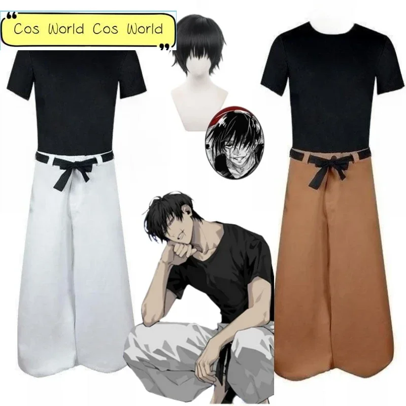 

Anime Jujutsu Kasen Fushiguro Toji Kostum Cosplay Jujitsu Clothing Unisex Adult Shorts Set Halloween Party Uniform