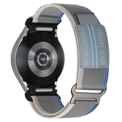 Nylon Trail Loop Bracelet Strap for Galaxy watch 5 40mm (Blue Gray)