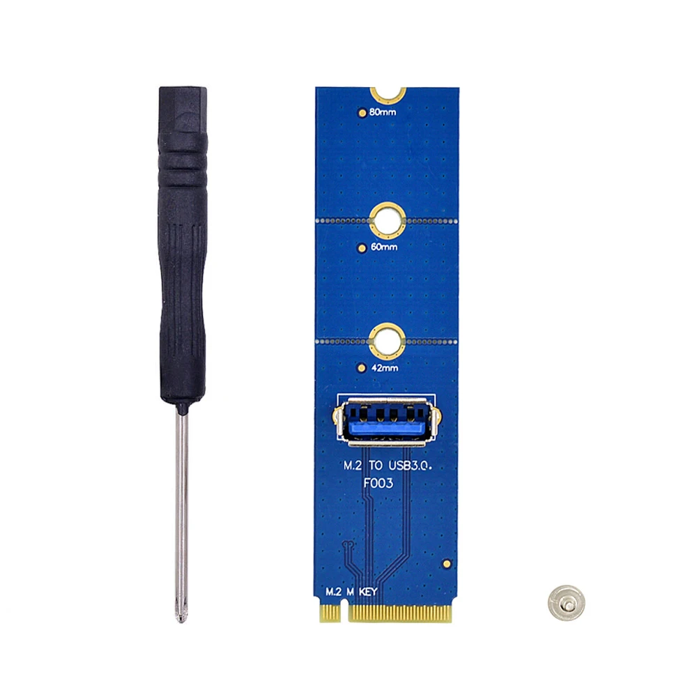 10pcs NGFF M.2 to USB 3.0 Transfer Card M2 to USB3.0 Adapter for PCI-E Riser Card for PCI Express 1X 16X Converter