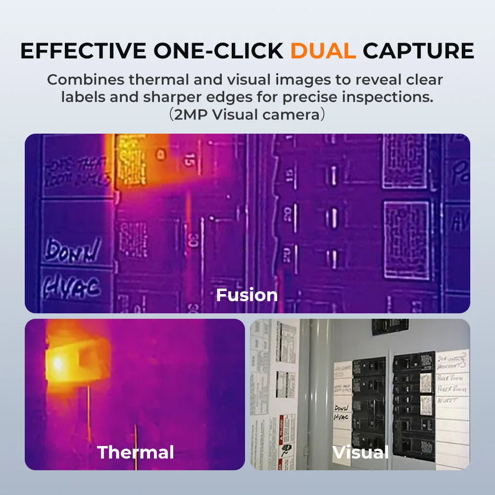GH192 Thermal Camera with Visual Camera, 240x240 Super Resolution Thermal Imagin