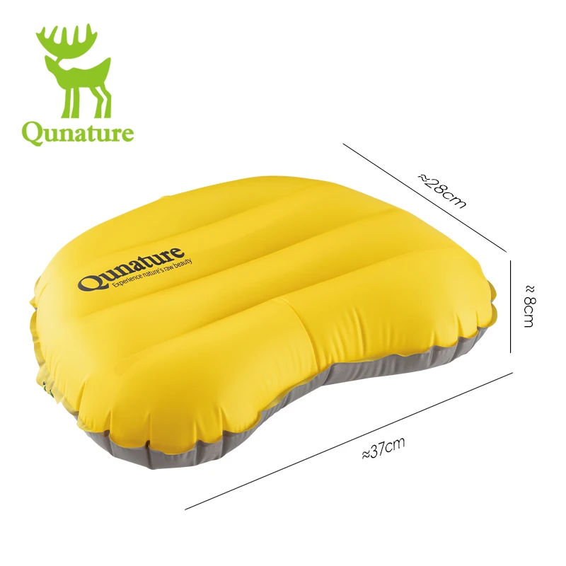 Qunature Inflatable Camping Pillow Lightweight Comfortable Travel Pillow for Outdoor Hiking Backpacking Airplane inflatable pillow camping pillow
