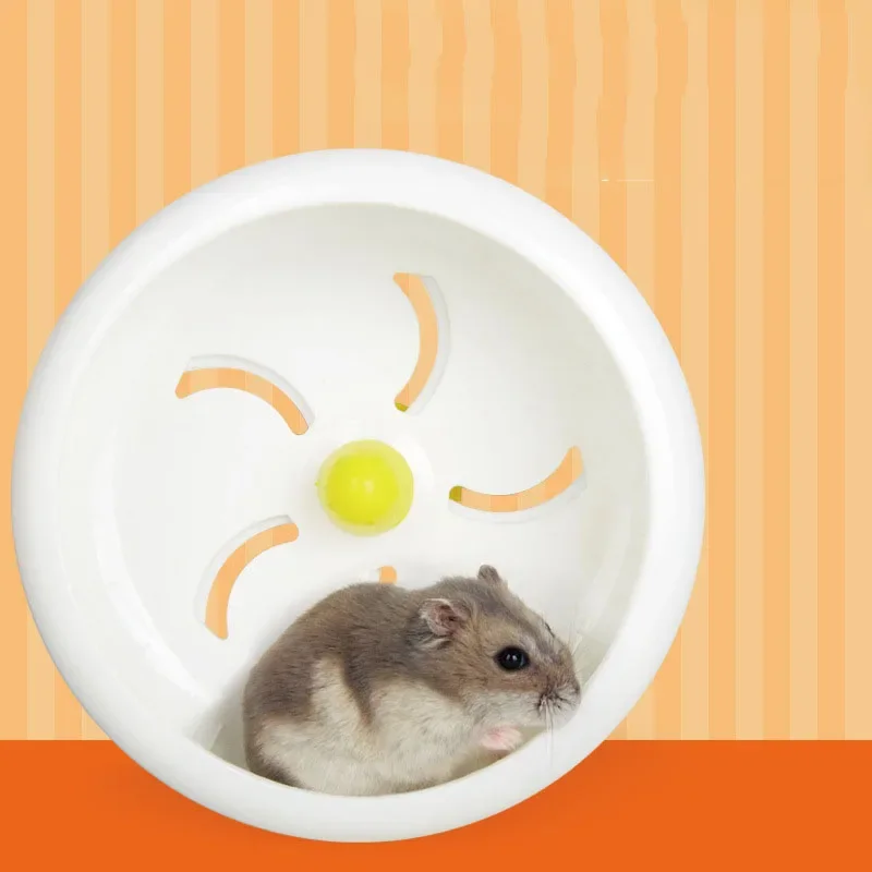 Exercise Wheel Hamster Wheel Silent Small Pet Exercise Wheel Plastic Running Disc Toy For Hamster Cage Sports Accessories
