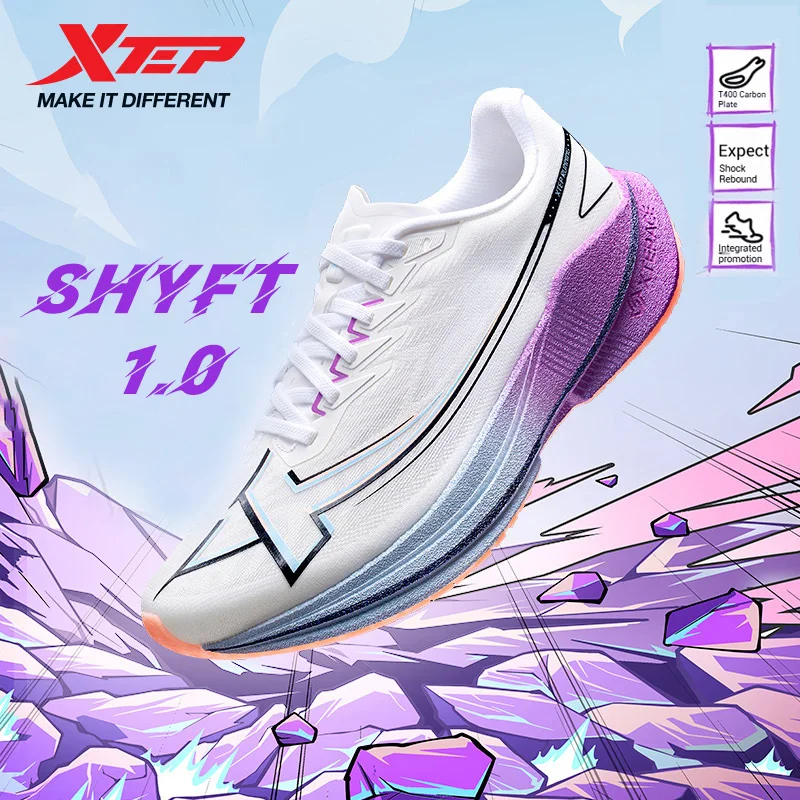 ☆shosaton☆ Xtep Shyft 1.0 Professional Running Shoes For Men 2025 Summer