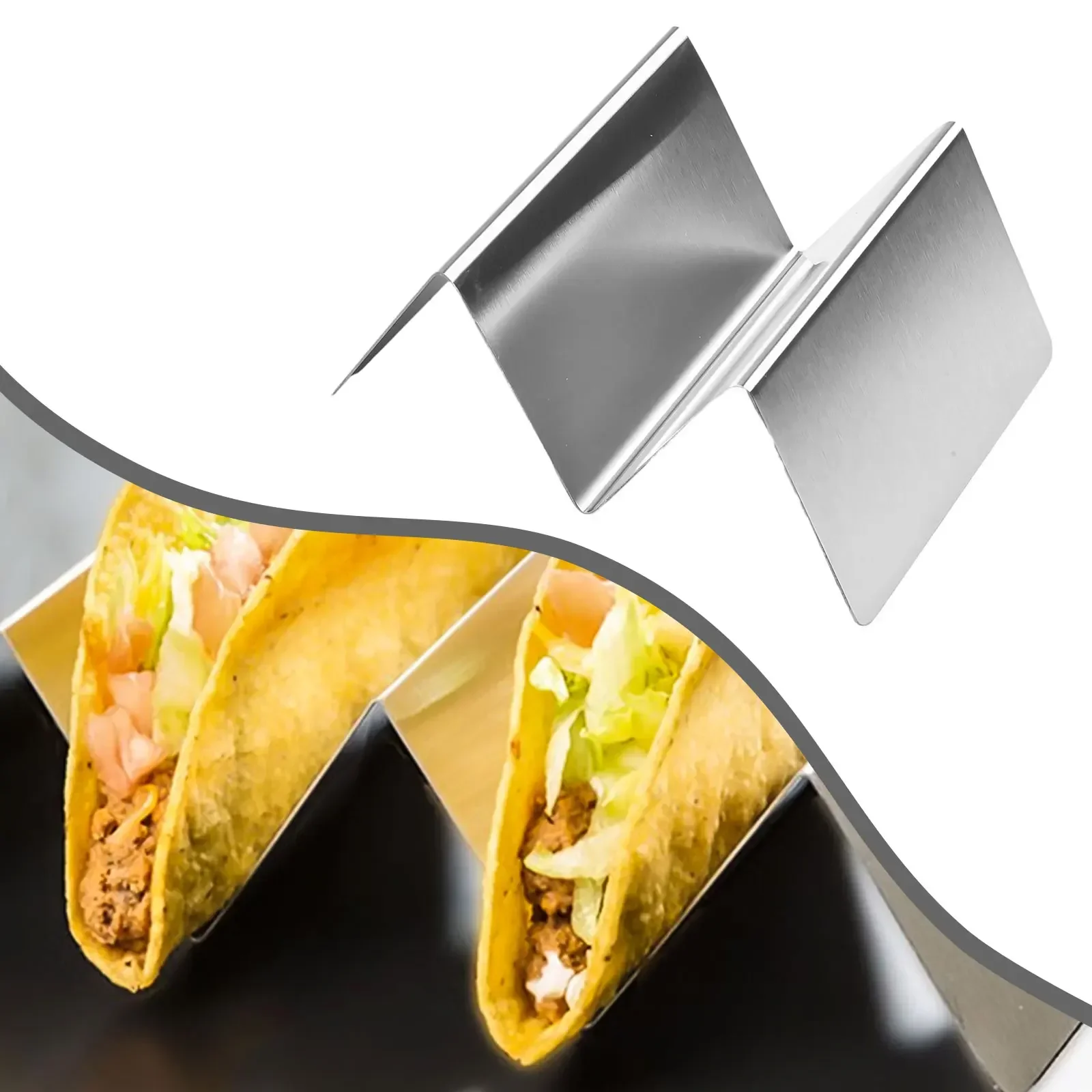 Pancake Tool Taco Holder Taco Holder Stand Pancake Rack Stainless Steel For Party Mexican Food Rack Kitchen Tools