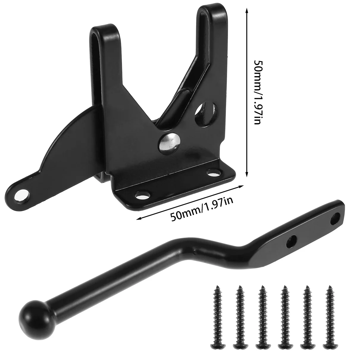 High Quality Gate Latch Self Locking Heavy Duty Gate Catch Resistant Security Door Lock Automatic Lever Door Latch with Screws door latch