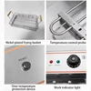 Deep Fryer with Basket Commercial 20L Electric Countertop Fryer Stainless Steel Deep Fryers French Fries Machine for Restaurant 6