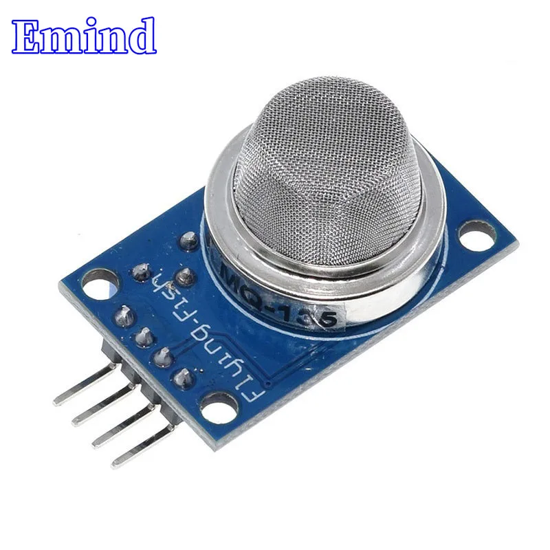 1/2Pcs MQ-135 Air Quality Sensor Module Ammonia Sulfide Harmful Gas Detection Alarm Module Sensitive Component Tester