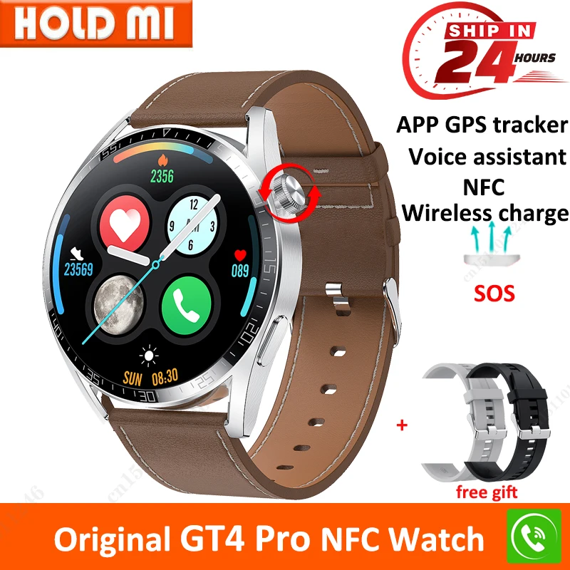 GT4 Pro Smartwatch BT Call 1.39 Inch 400*400 Wireless Charger Phone