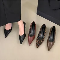 Eilyken Spring Design Leopard Print Woman Pumps Pointed Toe Thin Low Heels Elegant Party Female Shoes Zapatos De Mujer - Image 6