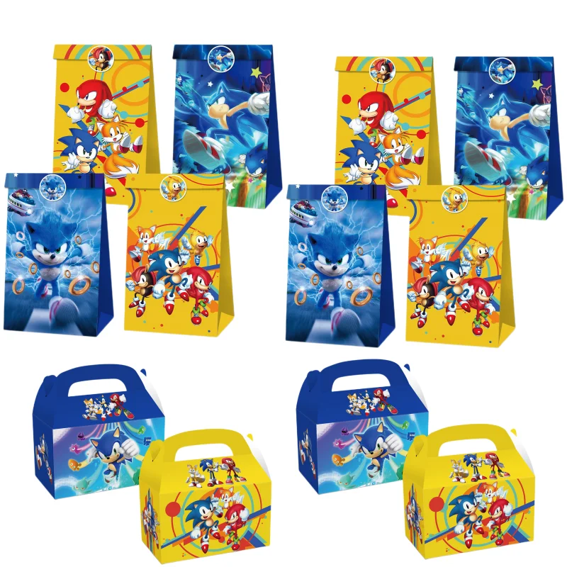 SonicCandyBoxGiftPopcornBoxGameCartoonFigureAnimeParty