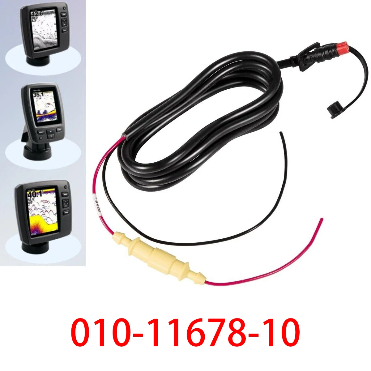 Tm Sostituire Per Garmin 010-11678-10 Cavo Di Alimentazione Serie Echo 6 Piedi. (1-4/5 M) Cavo Di Alimentazione A 4 Pin Adatto Per Echo 100, Echo 101,