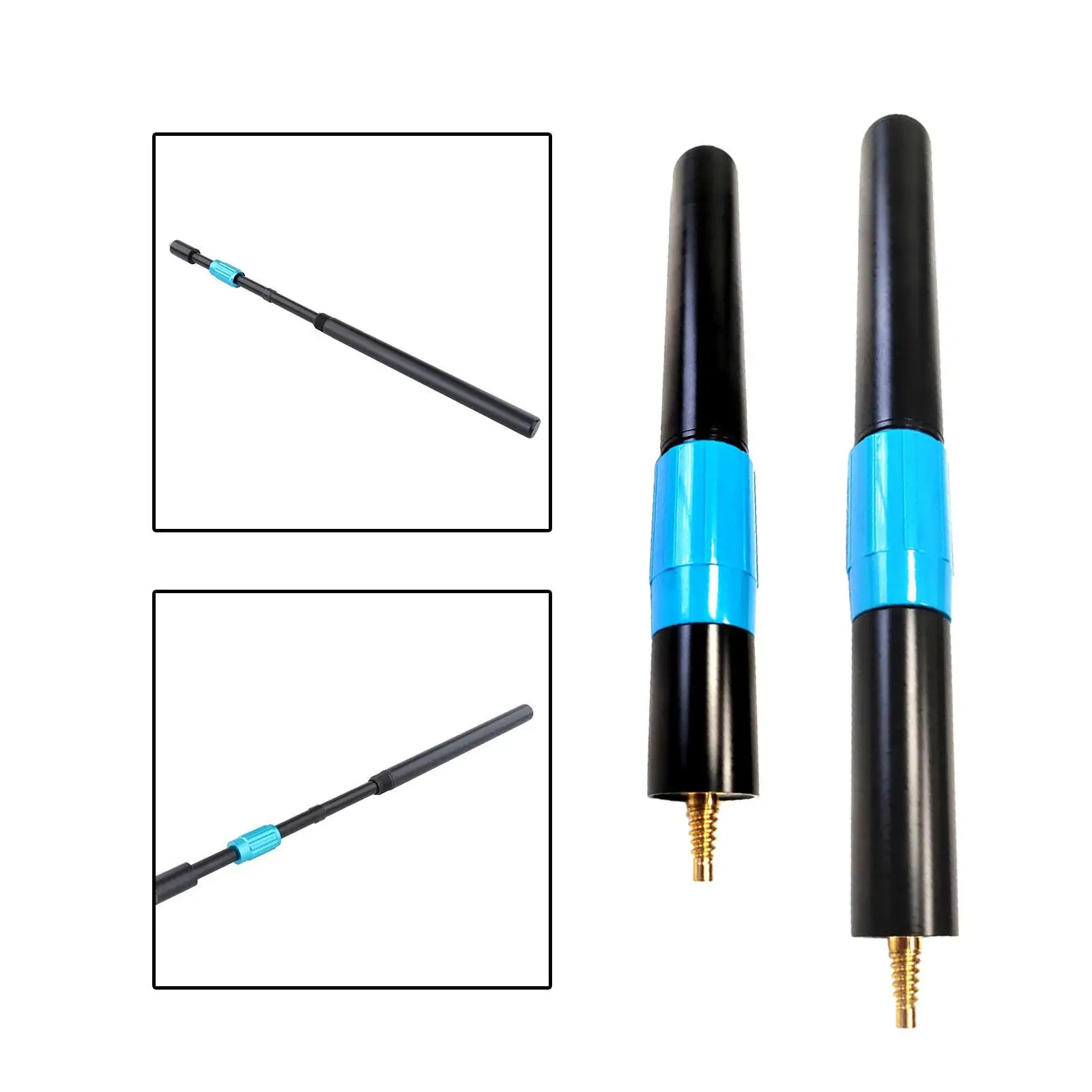Pool Cue Extender Telescopic Pool Cue Sticks Extension Lightweight Tool Durable Cue Lengthener for Men Women Athlete Enthusiast